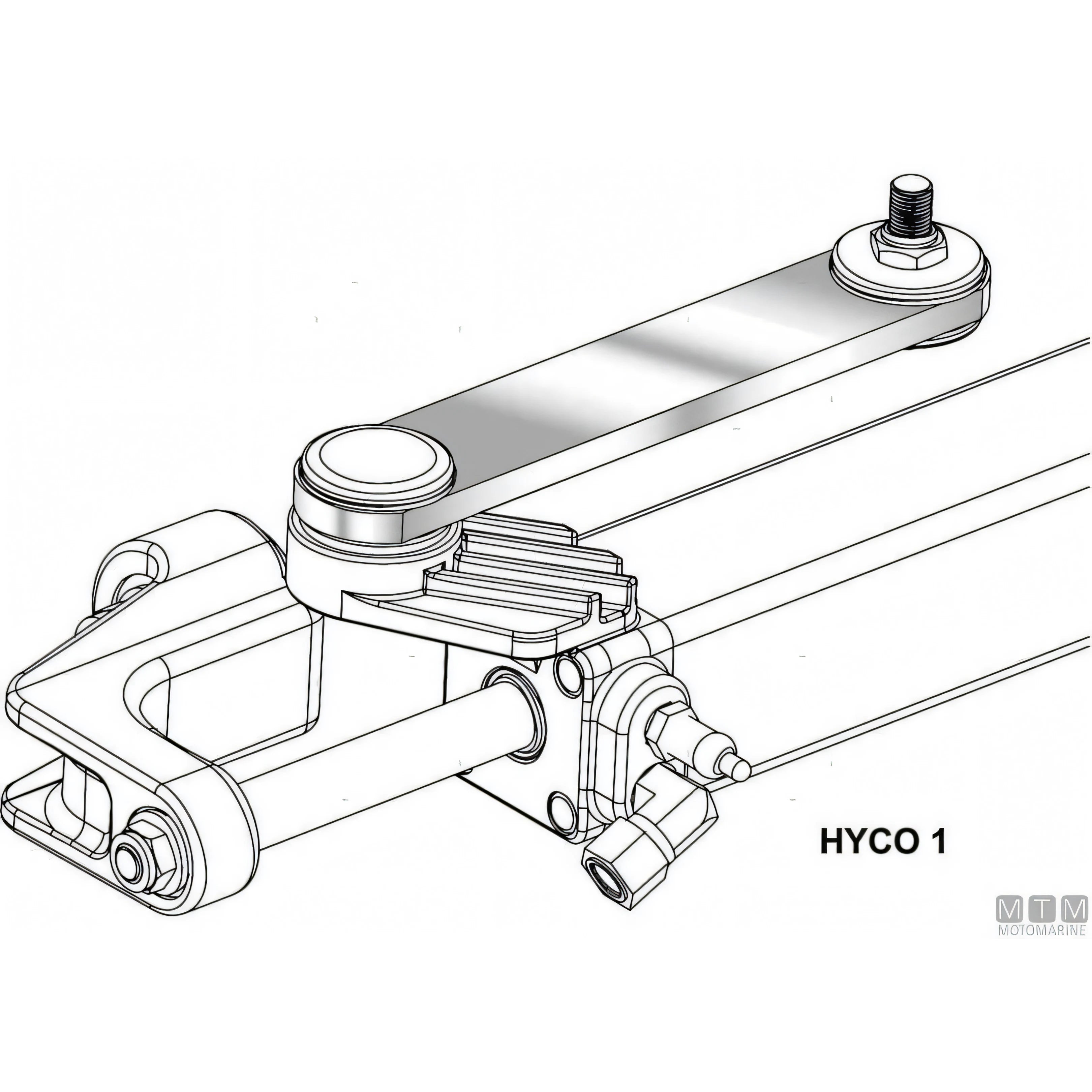 Ultraflex Kit Timoneria Idraulica Hytech pompa e cilindro — Kit timoneria Hytech 1