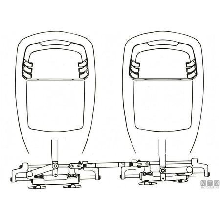 Ultraflex kit timoneria idraulica servoassistita MasterDrive — Barra doppio A95 66-81cm S/H