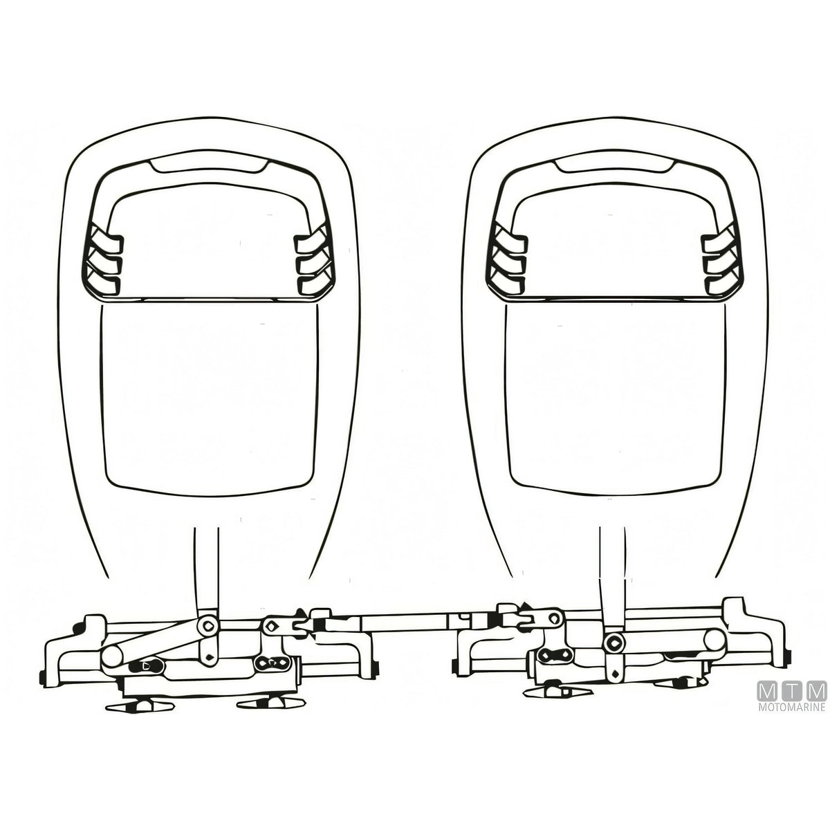 Ultraflex kit timoneria idraulica servoassistita MasterDrive — Barra doppio A95 81-95cm S/H