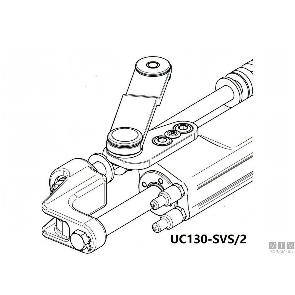 Ultraflex timoneria idraulica SilverSteer GT 300HP acciaio inox — Pompa UP28F-SVS