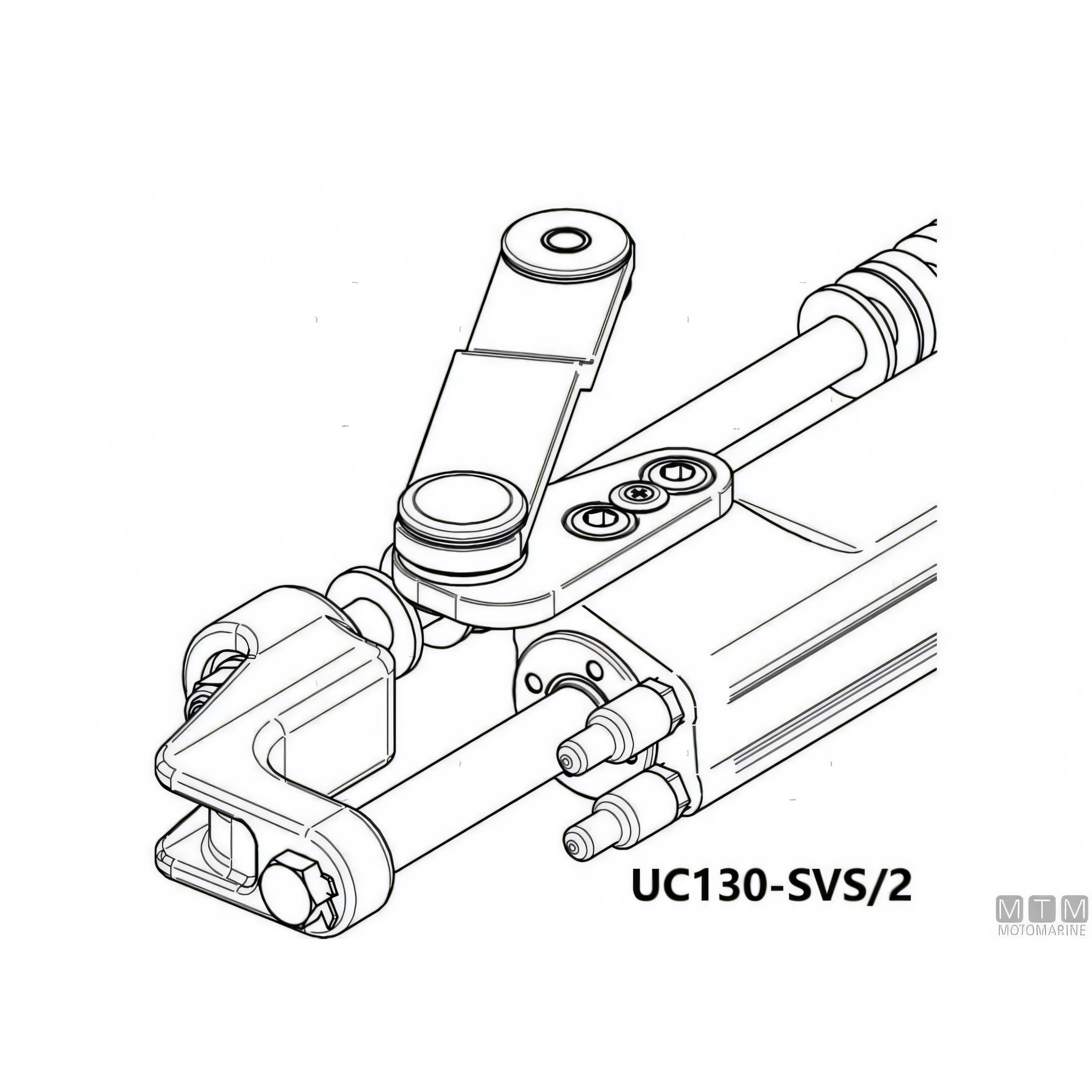 Ultraflex timoneria idraulica SilverSteer GT 300HP acciaio inox — Pompa UP28F-SVS