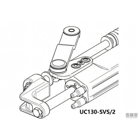 Ultraflex timoneria idraulica SilverSteer GT 300HP acciaio inox — Pompa UP28F-SVS