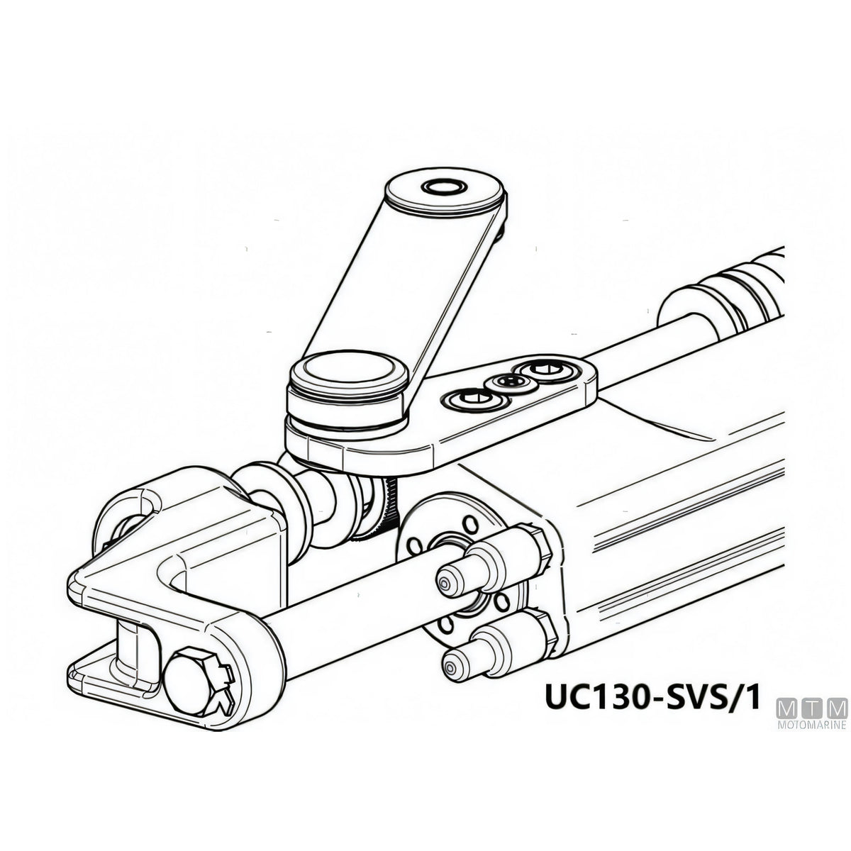 Ultraflex timoneria idraulica SilverSteer GT 300HP acciaio inox — Pompa UP28F-SVS