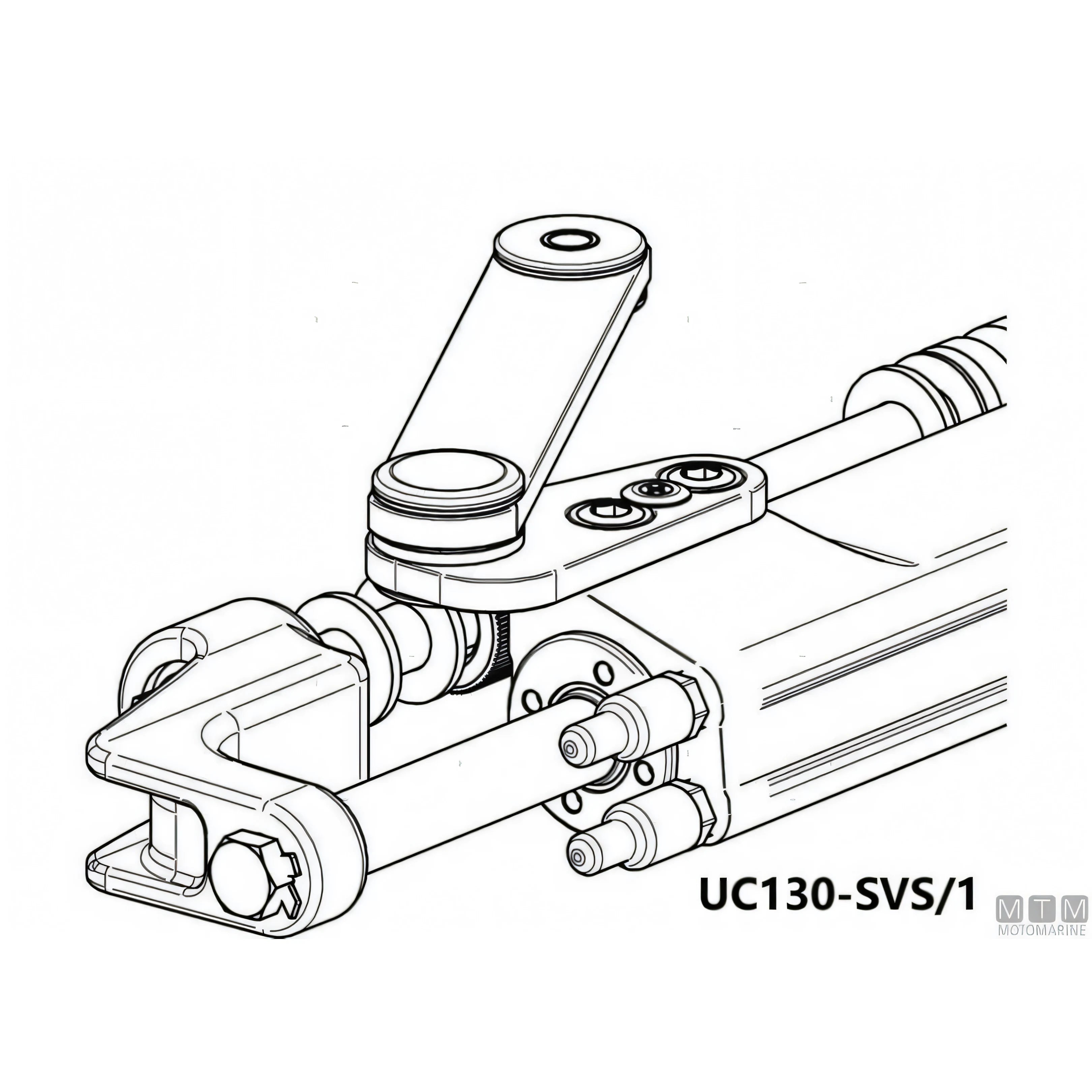 Ultraflex timoneria idraulica SilverSteer GT 300HP acciaio inox — Pompa UP28F-SVS