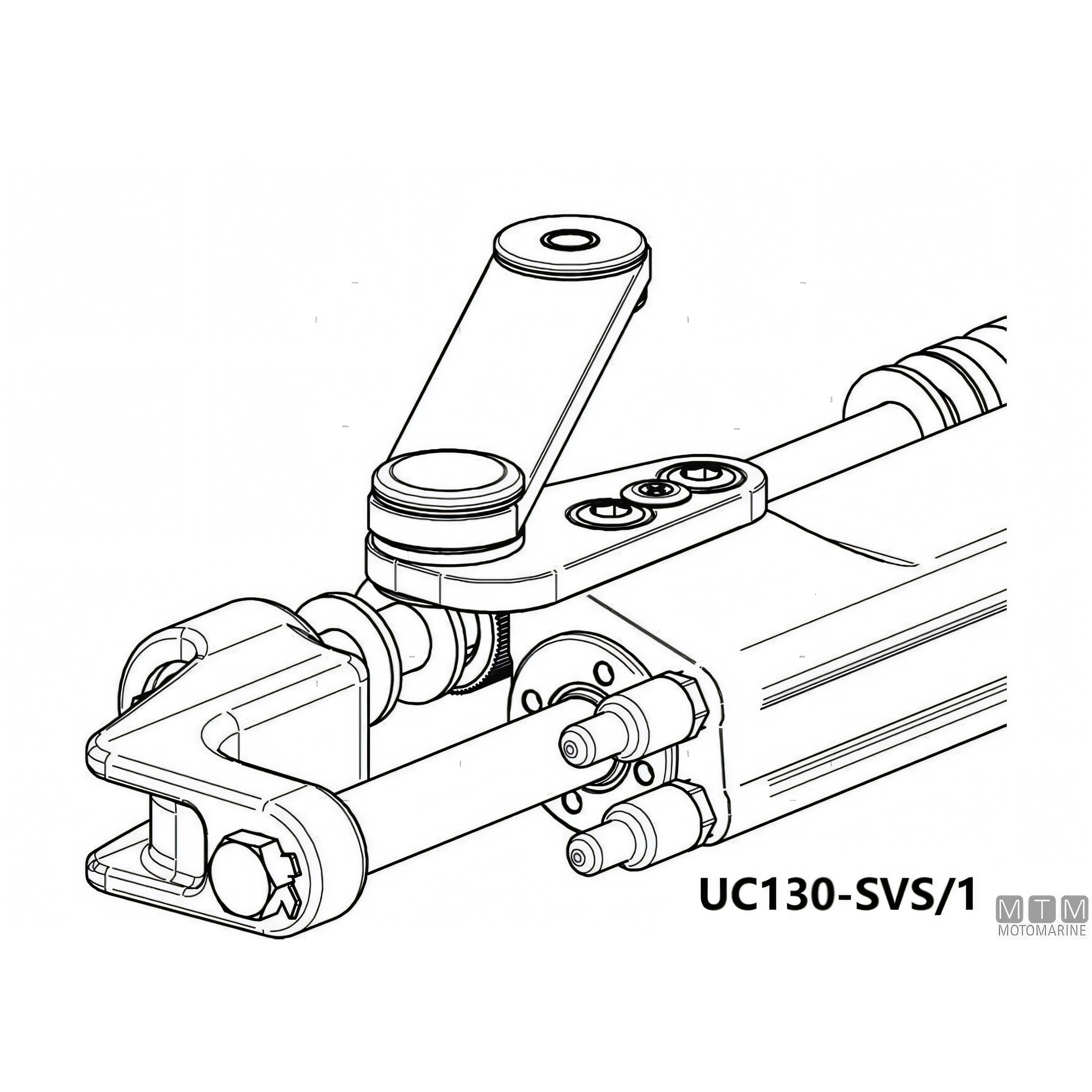 Ultraflex timoneria idraulica SilverSteer GT 300HP acciaio inox — Cilindro UC130-SVS/1