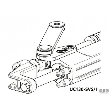 Ultraflex timoneria idraulica SilverSteer GT 300HP acciaio inox — Cilindro UC130-SVS/1
