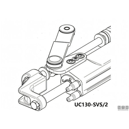 Ultraflex timoneria idraulica SilverSteer GT 300HP acciaio inox — Cilindro UC130-SVS/2
