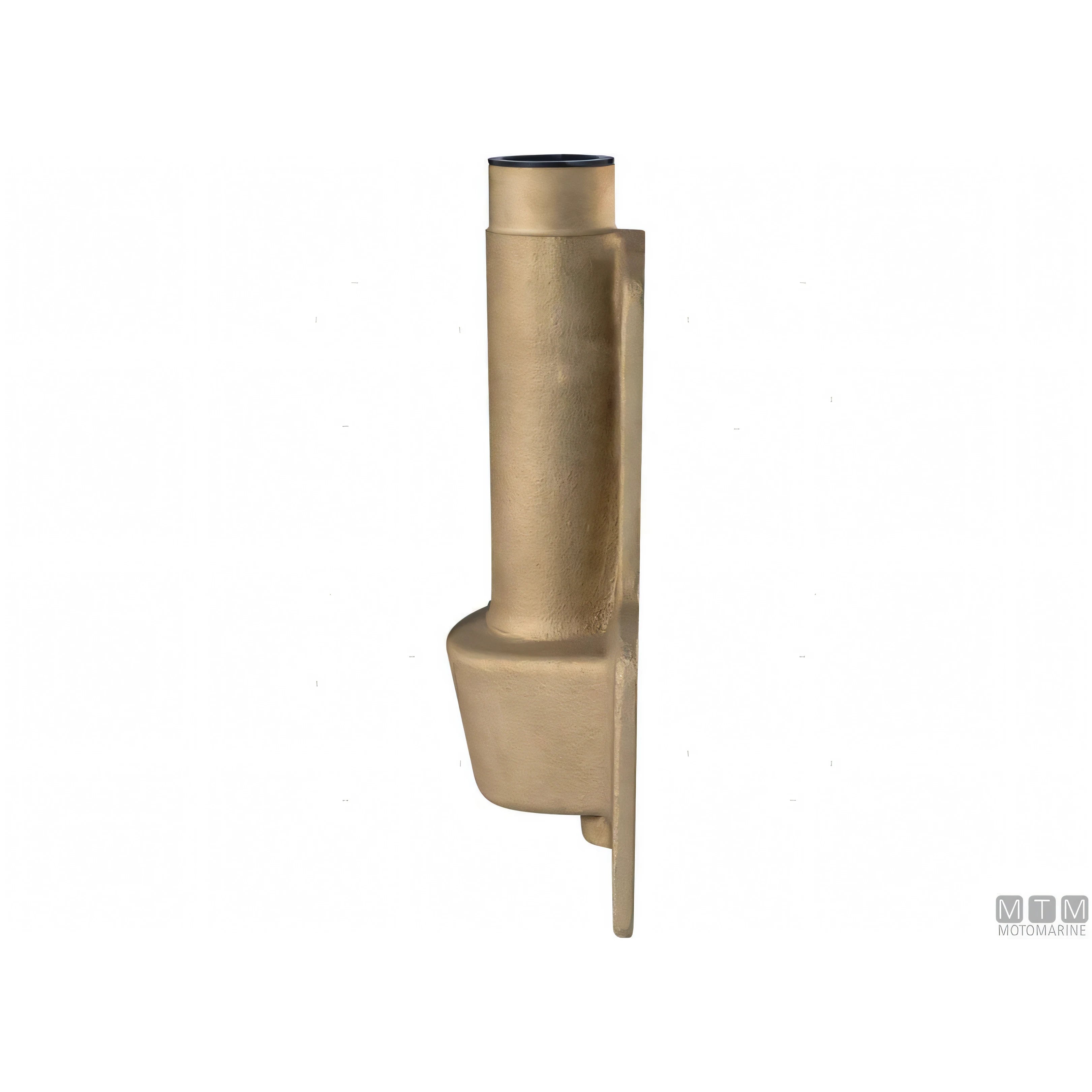 Tor Marine testa timone piastra castello in bronzo — Piastra piana 0°