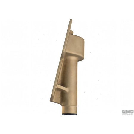 Tor Marine testa timone piastra castello in bronzo — Piastra piana 0°