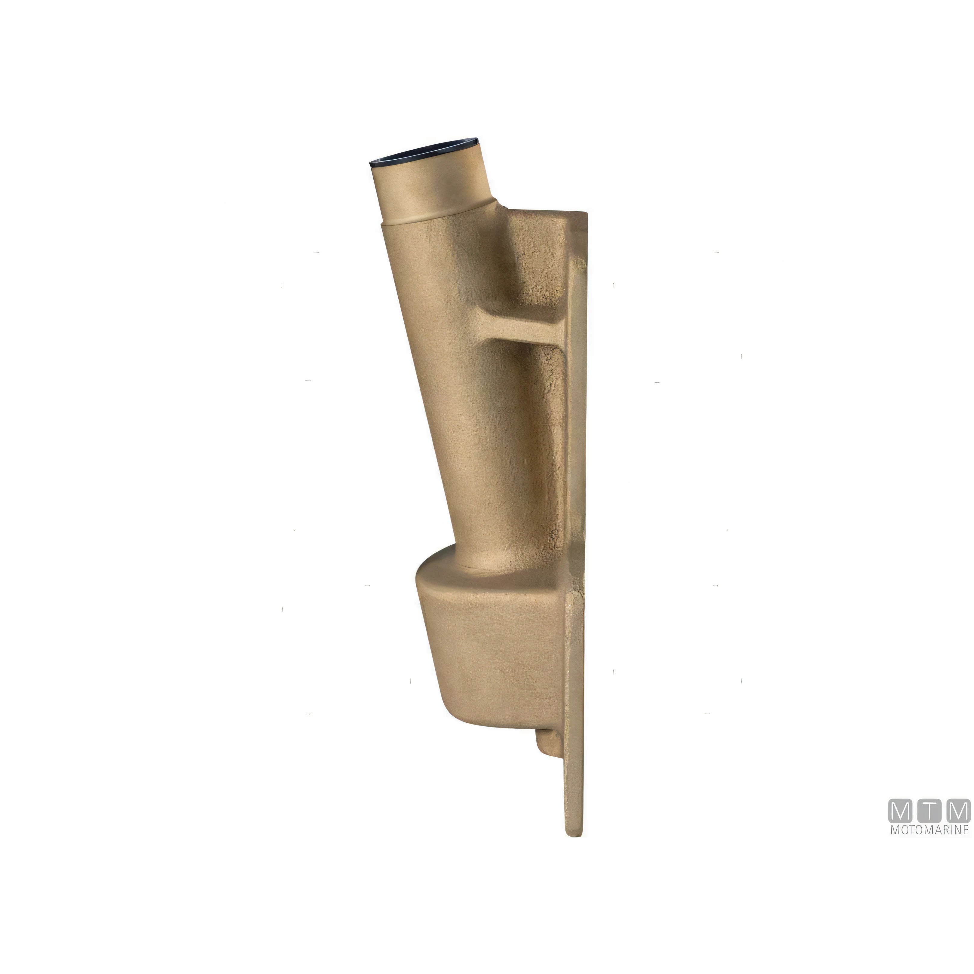Tor Marine testa timone piastra castello in bronzo — Piastra inclinata 12°