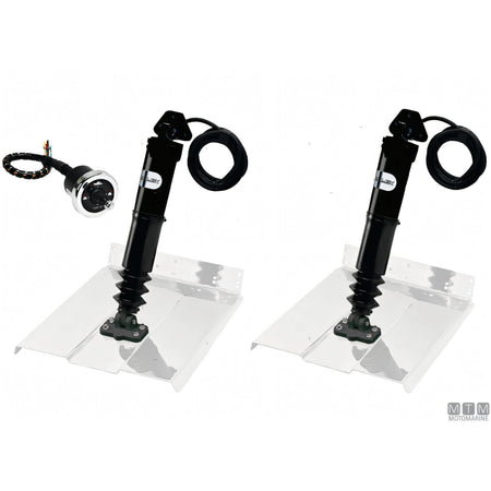 Uflex Kit Trim Elettromeccanico Acciaio Inox — Kit completo (attuatori + comando)