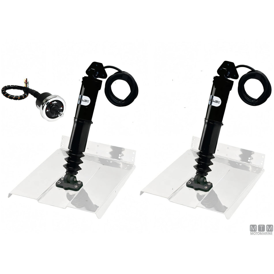 Uflex Kit Trim Elettromeccanico Acciaio Inox — Kit completo (attuatori + comando)