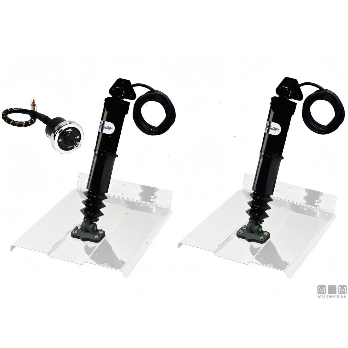 Uflex Kit Trim Elettromeccanico Acciaio Inox — Kit completo (attuatori + comando)
