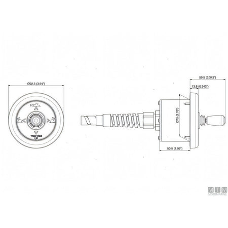 Uflex Kit Trim Elettromeccanico Acciaio Inox — Kit completo (attuatori + comando)