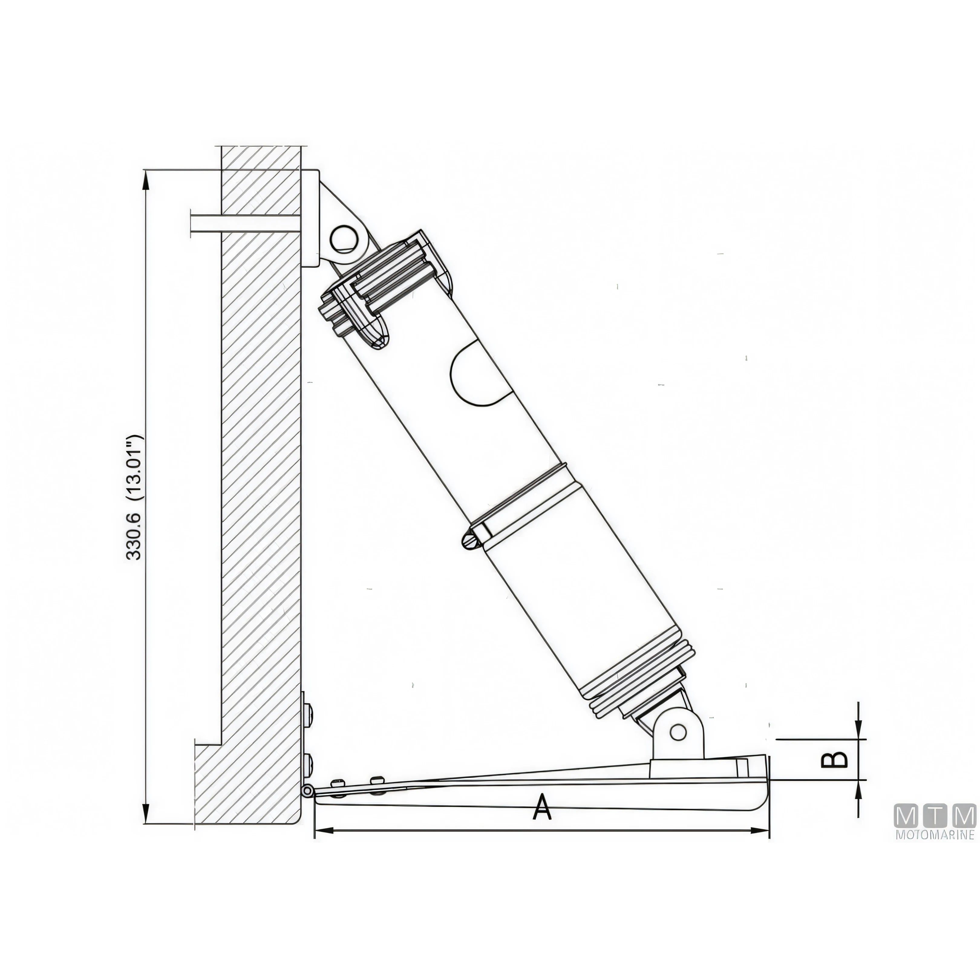 Uflex Kit Trim Elettromeccanico Acciaio Inox — Kit completo (attuatori + comando)