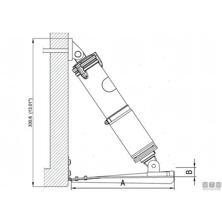 Uflex Kit Trim Elettromeccanico Acciaio Inox — Kit completo (attuatori + comando)