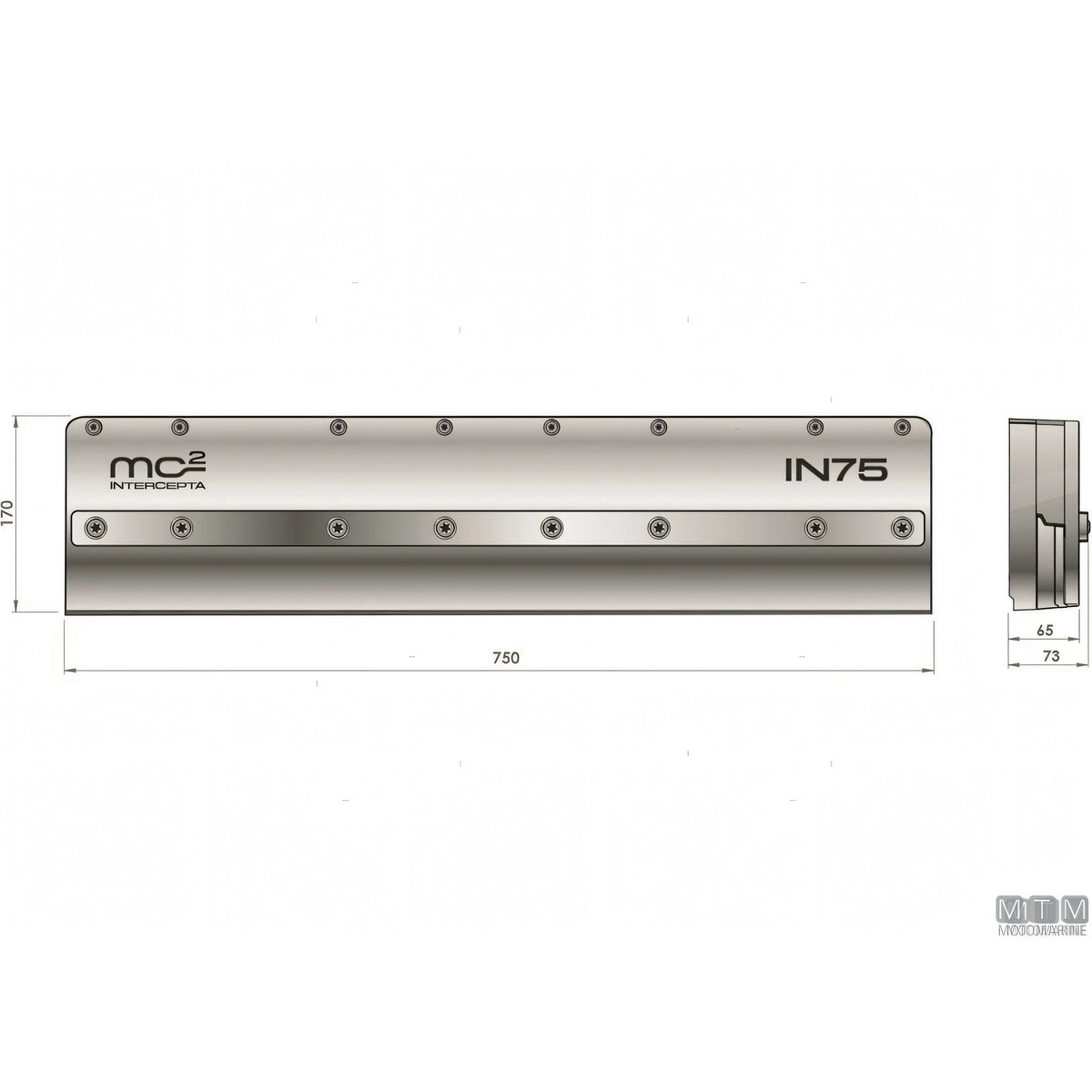 Quick Intercepta IN - correttore di assetto a flap elettrico — 15-18 m