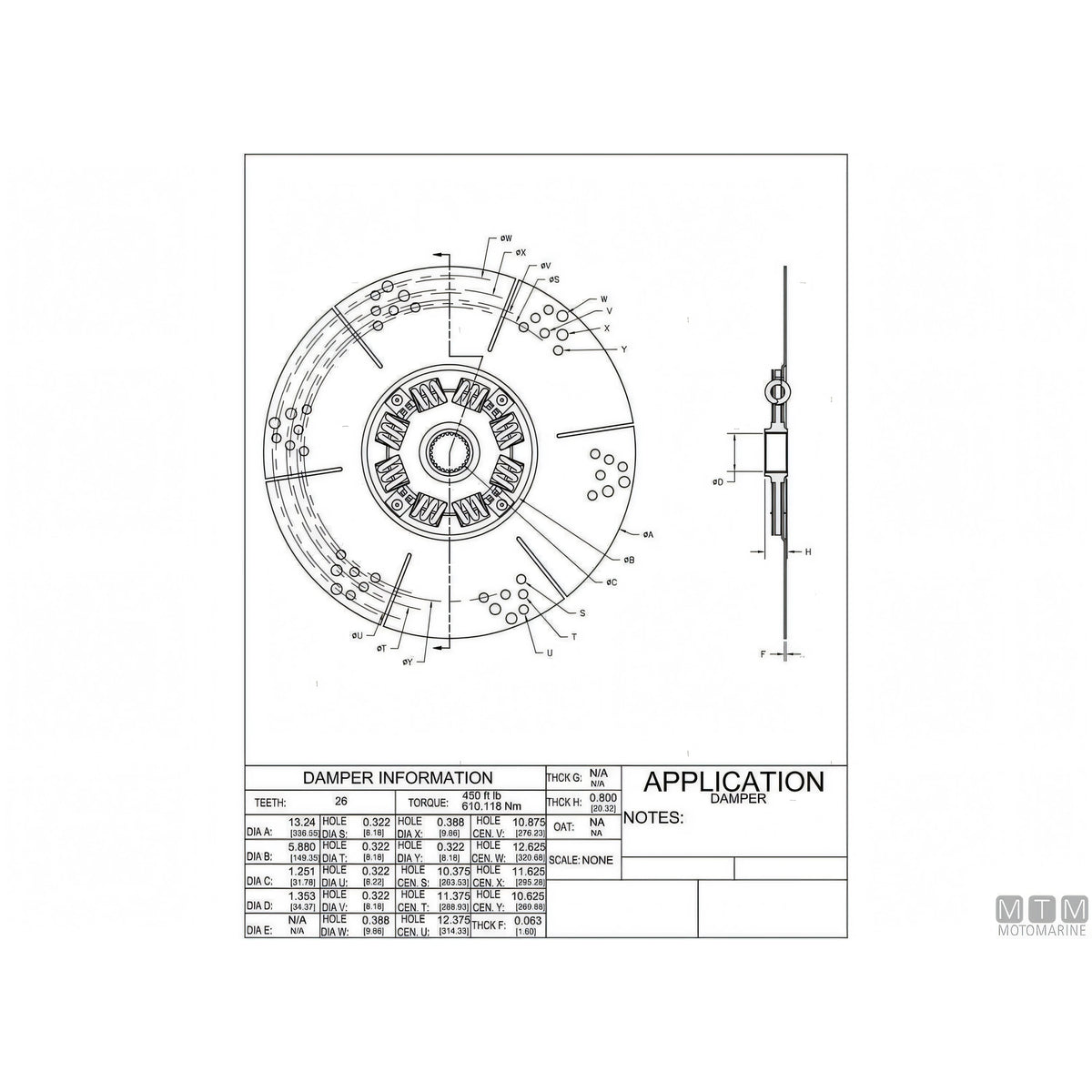 Parastrappi Sachs D336mm 26 denti molle bianche — D336mm 26 denti