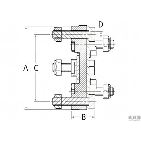 Motomarine giunto elastico Yanmar R&D per trasmissione motore — OEM 910-002