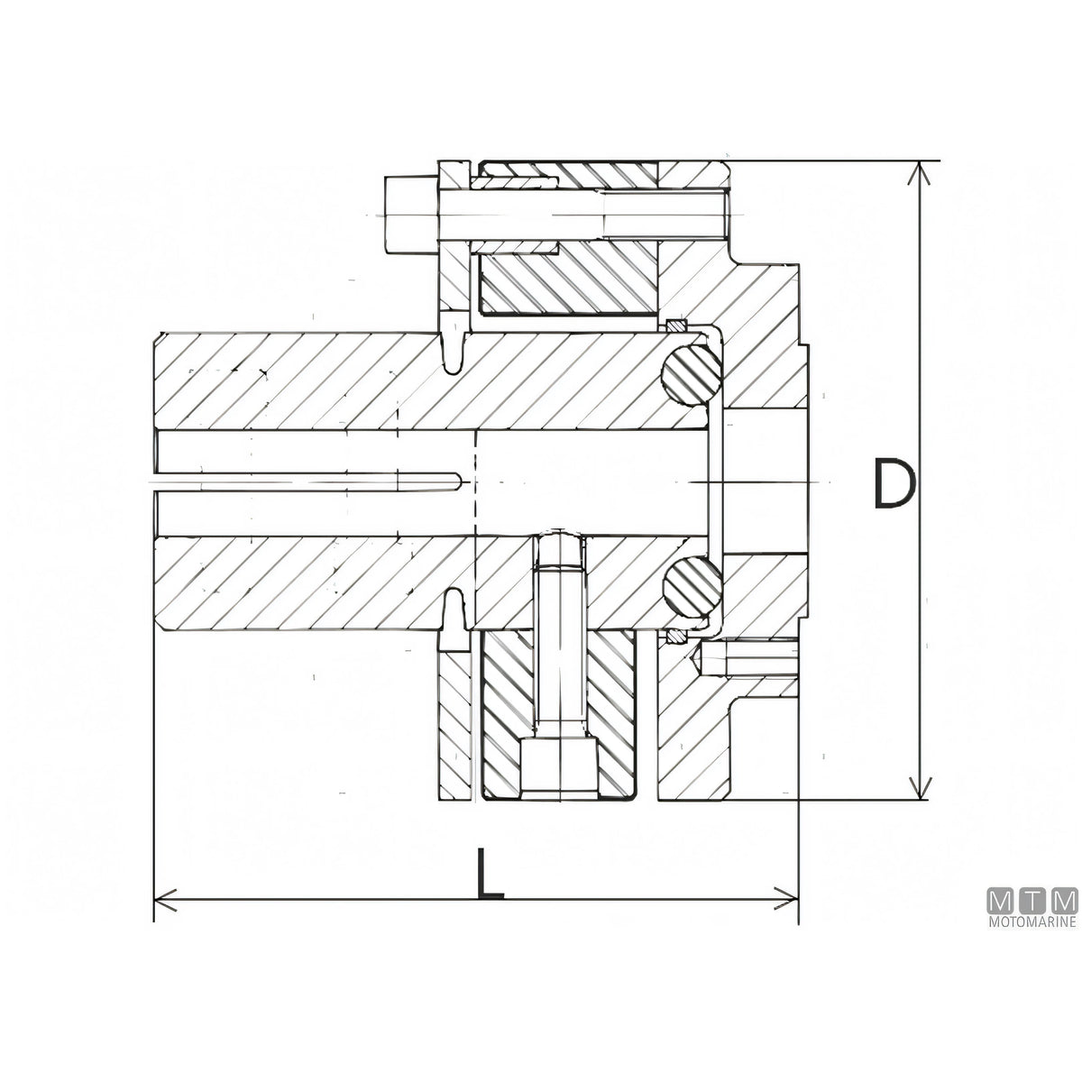 Vetus Giunto Elastico Type 6 — Ø 30 mm