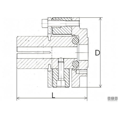 Vetus Giunto Elastico Type 6 — Ø 30 mm