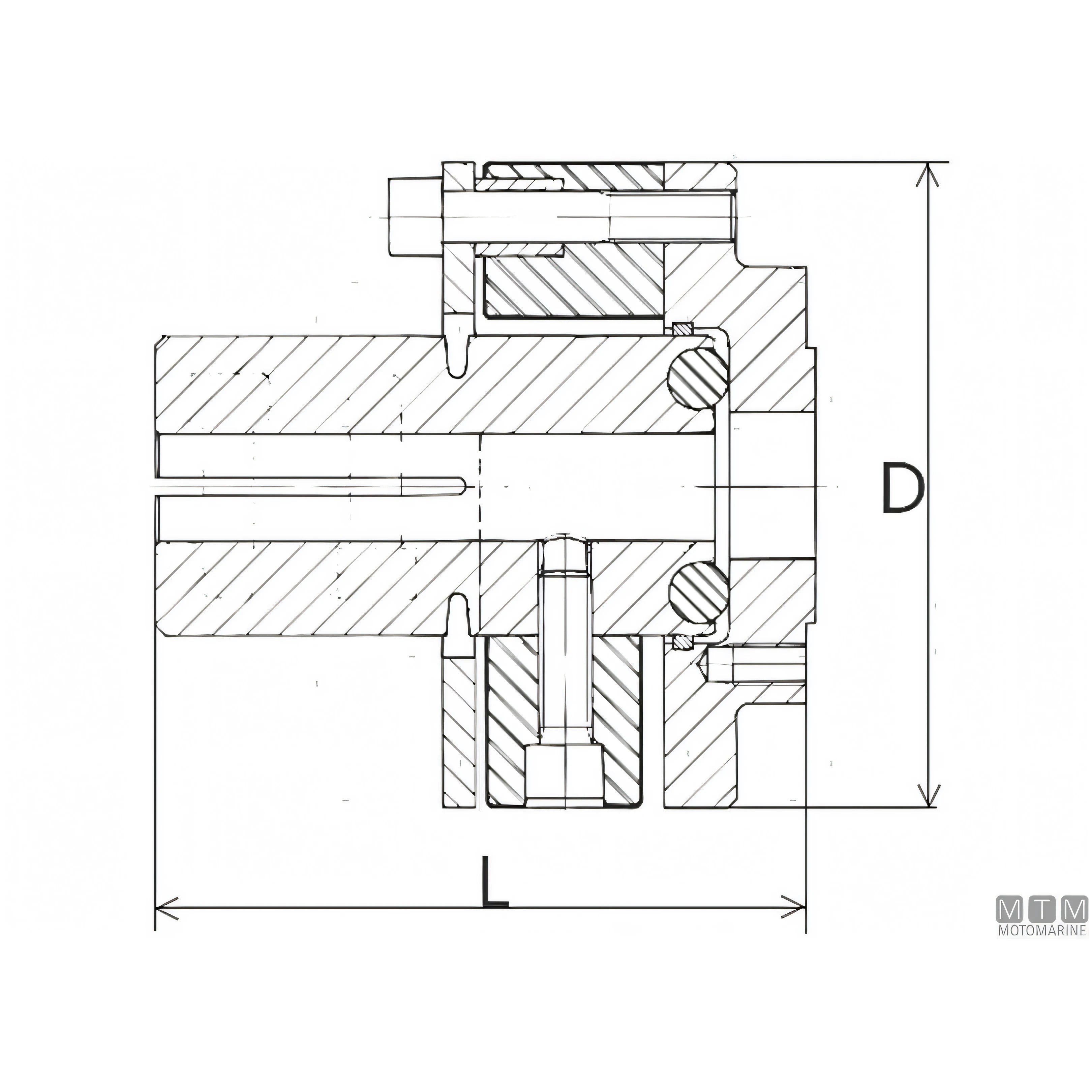 Vetus Giunto Elastico Type 6 — Ø 35 mm