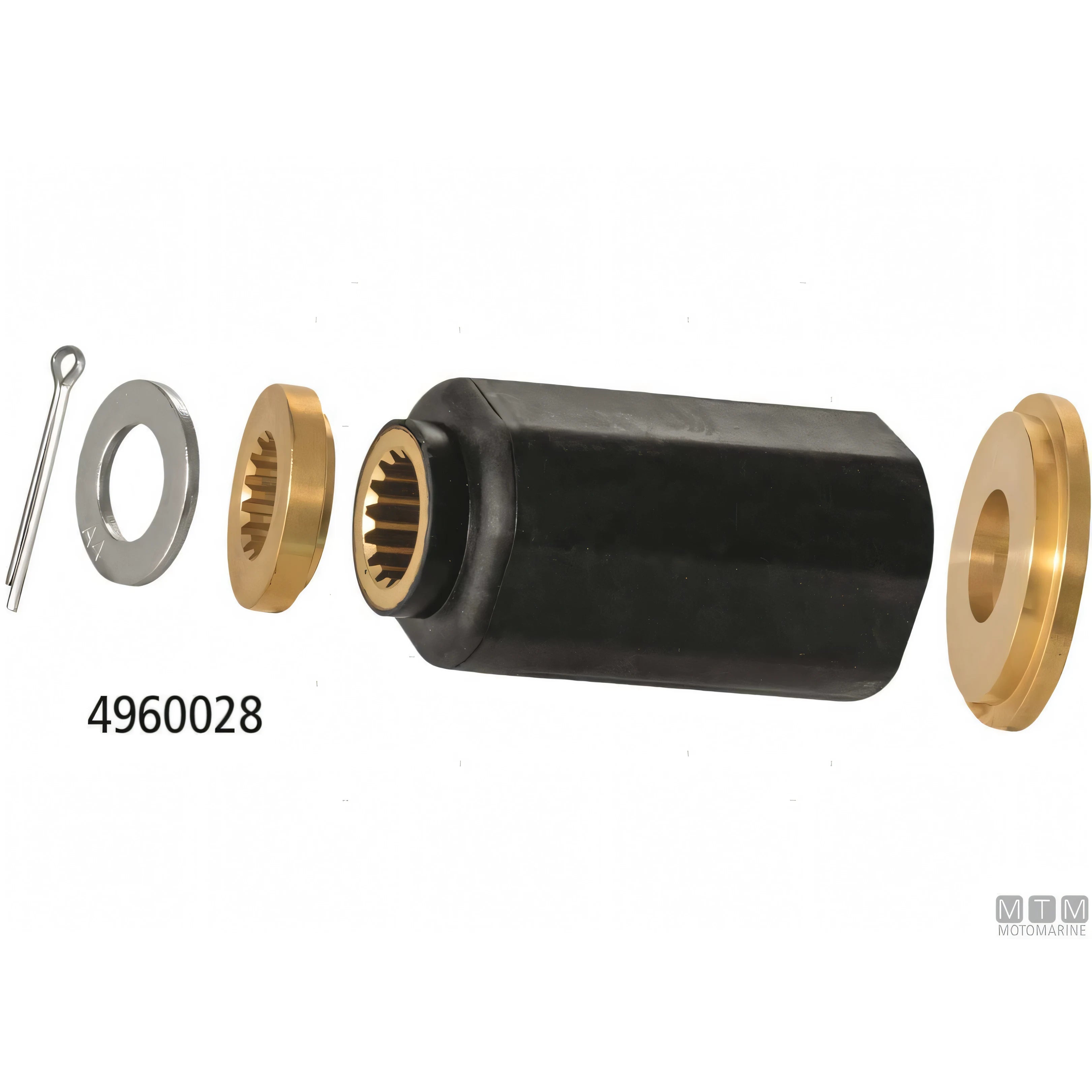 Elica Alice Racer in acciaio inox per motore fuoribordo — Kit Tohatsu 60-140