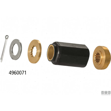 Elica Alice Racer in acciaio inox per motore fuoribordo — Kit parastrappi Suzuki 40-60