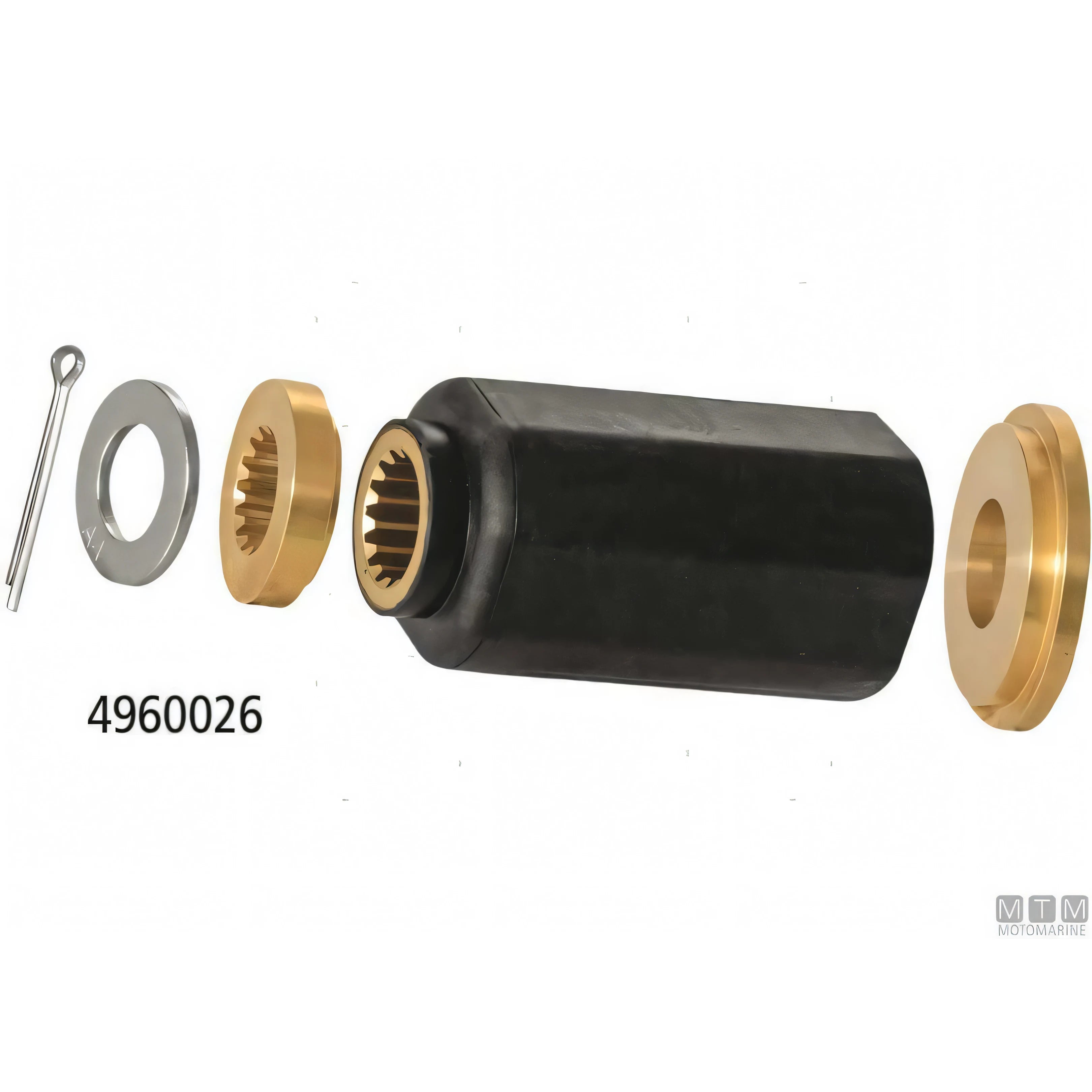 Elica Alice acciaio inox fuoribordo — 14 1/2 x 13 - RH - 3 pale