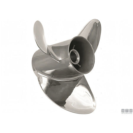 Elica Alice in acciaio inox per Mercruiser Bravo III e Yanmar — 3 pale 14 3/8 x 18