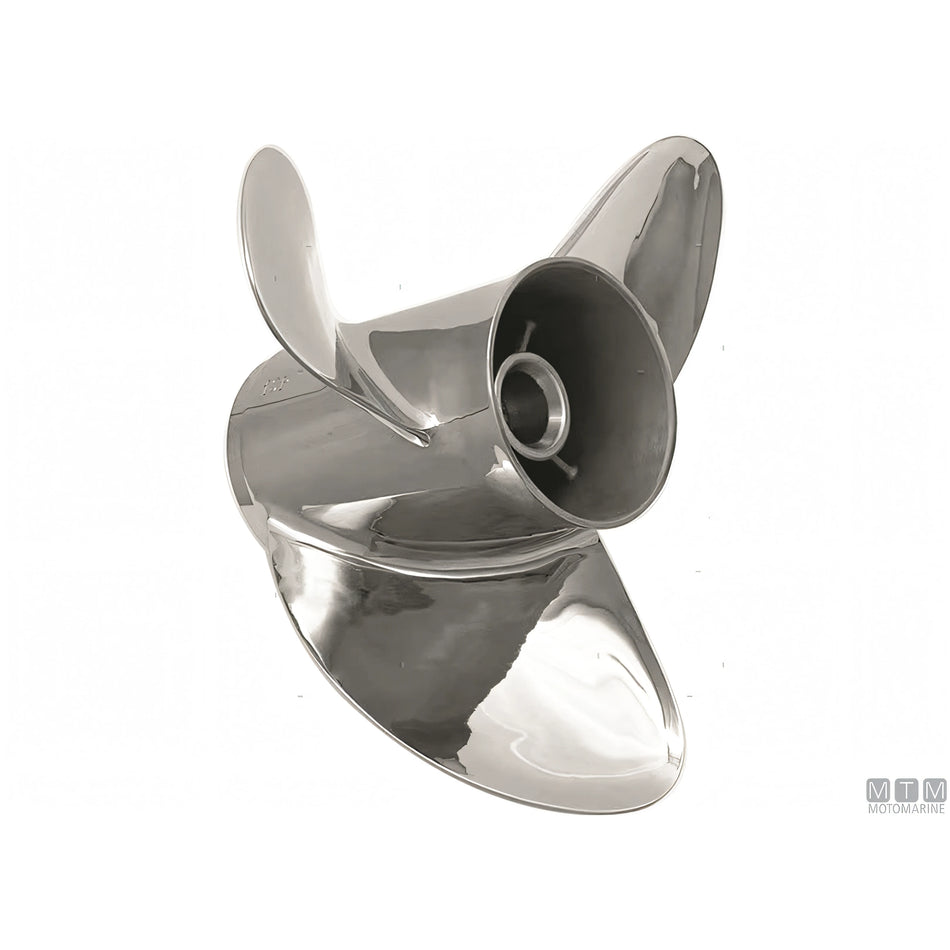 Elica Alice in acciaio inox per Mercruiser Bravo III e Yanmar — 3 pale 14 3/8 x 18