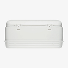 Ghiacciaia Igloo Polar 120 QT bianca 114L in plastica rigida con chiusure metalliche vista frontale | Onautica