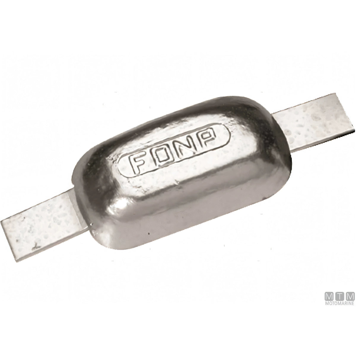 Enrico Polipodio anodo piastra ovale a saldare in zinco — 0,6 kg