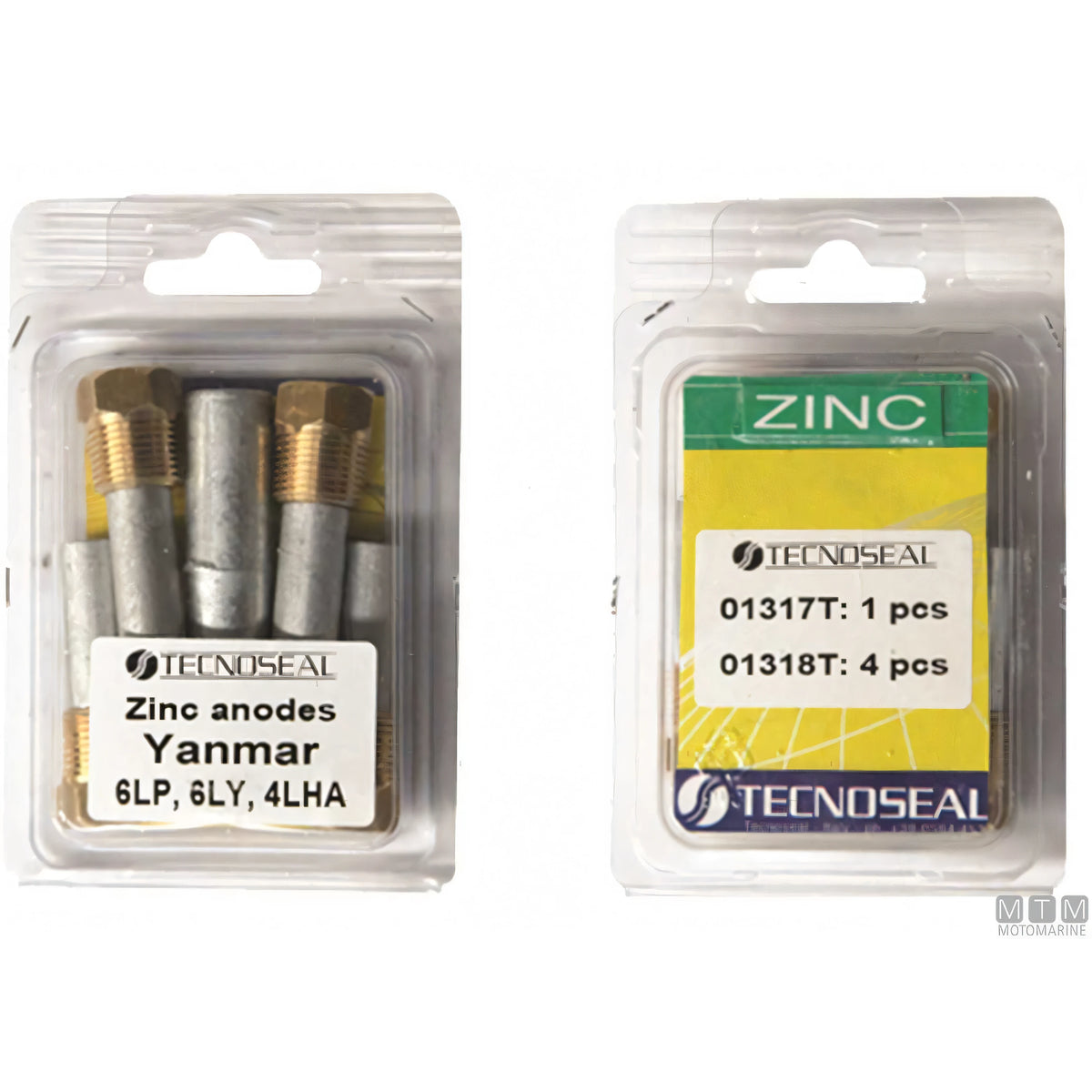 Tecnoseal kit anodi barrotto Yanmar in zinco — Zinco