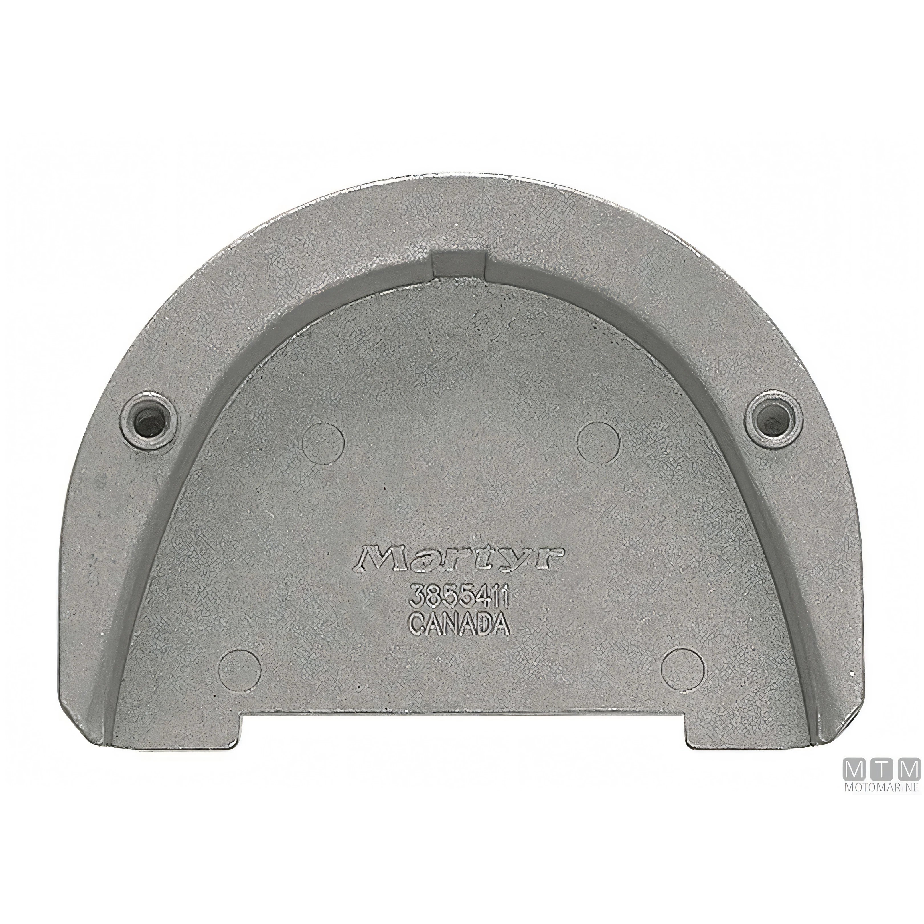Anodo Martyr in alluminio per piede poppiero Volvo Penta — SX/DP-S/DP-SM