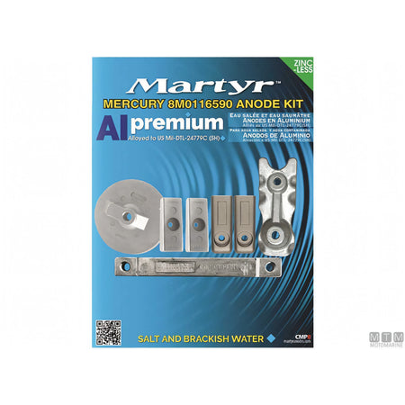 Martyr kit anodi Mercury Verado in alluminio — 8M0116590