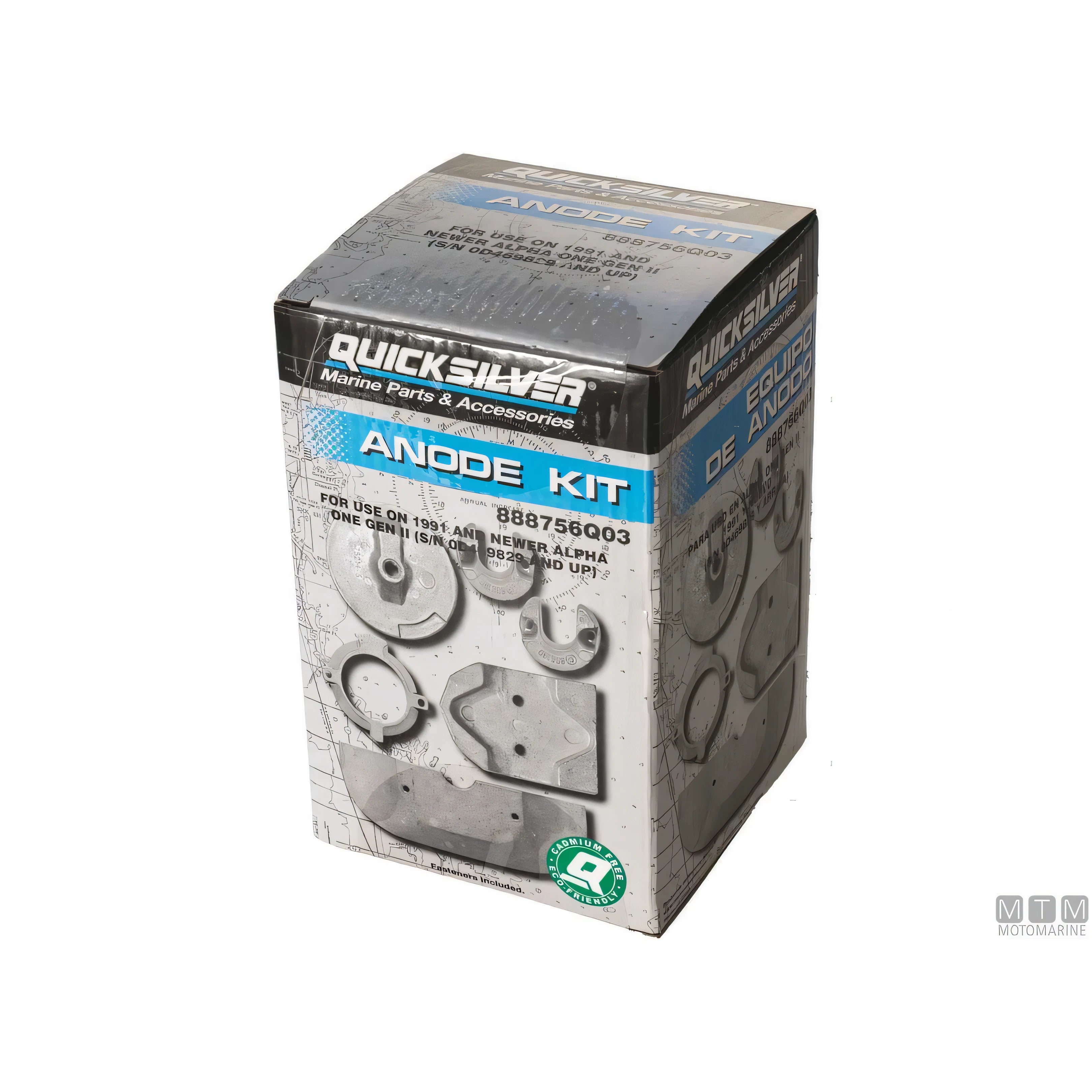 Quicksilver Kit Anodi Alpha One Gen II Alluminio — Alluminio