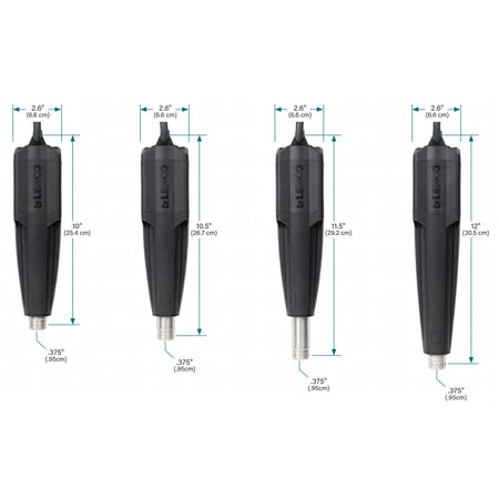 Quattro attuatori SD Pro Lenco per flap, nelle misure 10, 10,5, 11,5 e 12 pollici