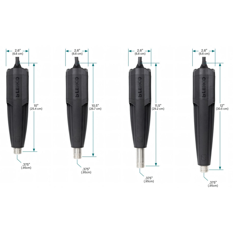 Quattro attuatori SD Pro Lenco per flap, nelle misure 10, 10,5, 11,5 e 12 pollici