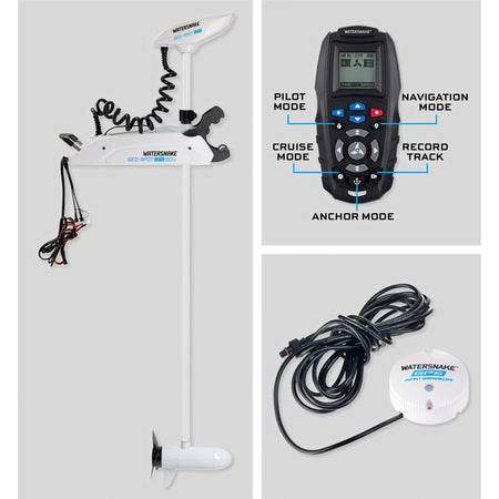 Motore Elettrico Watersnake GEO-SPOT GPS 110 lb 36V Gambo 87" con NavSensor - Watersnake
