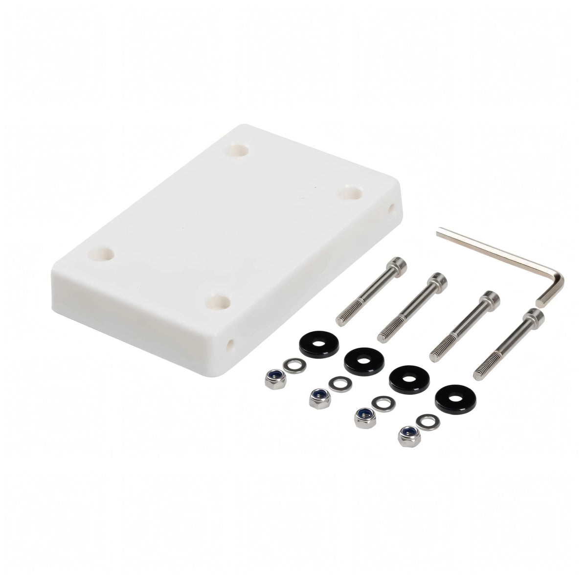 Supporto a Sgancio Rapido Lato Barca in Nylon Bianco per Motori Elettrici - Watersnake