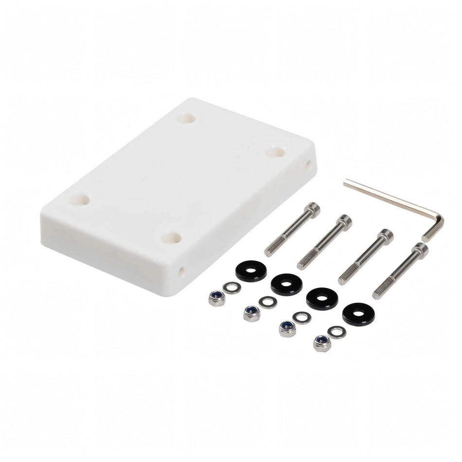 Supporto a Sgancio Rapido Lato Barca in Nylon Bianco per Motori Elettrici - Watersnake
