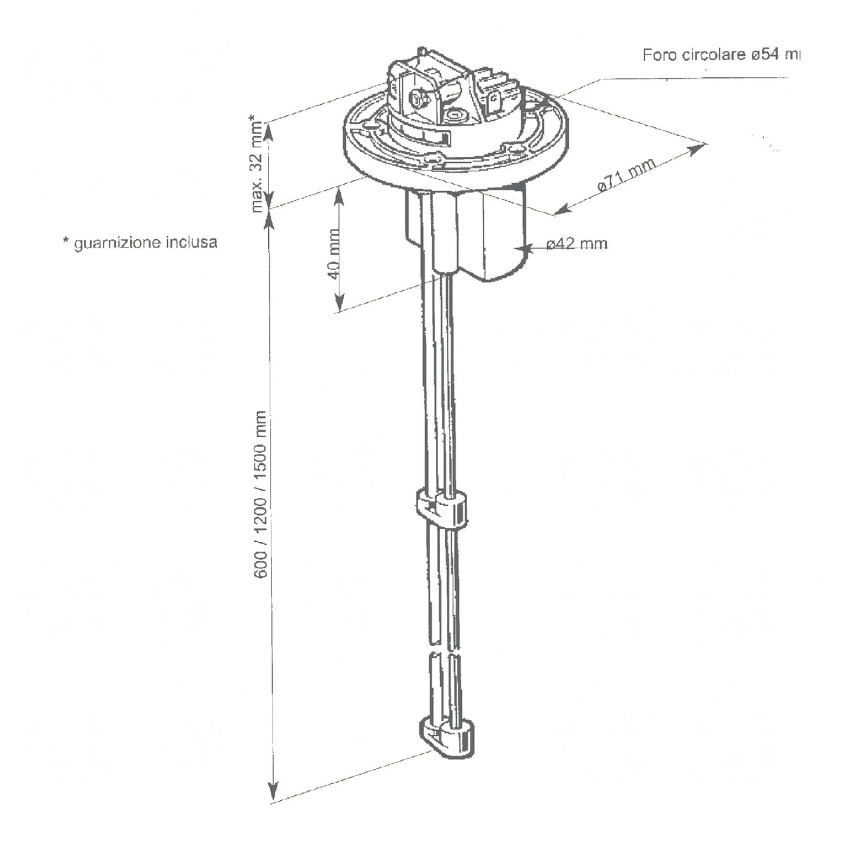 Sensore capacitivo VDO acqua chiara