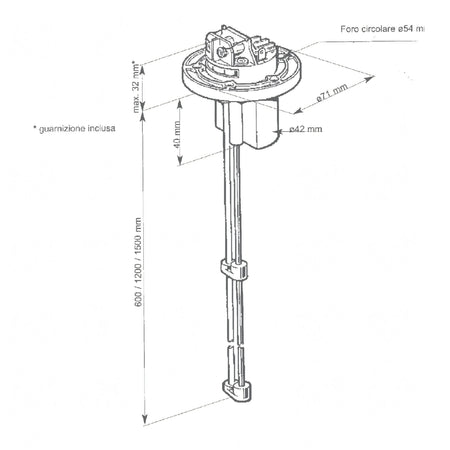 Sensore capacitivo VDO acqua chiara