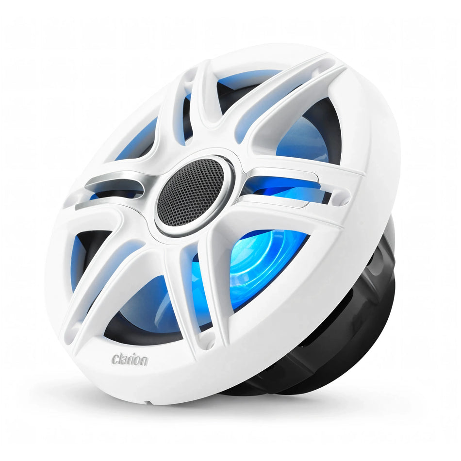 Coppia altoparlanti marini Clarion Sport 7,7 pollici con luci RGB