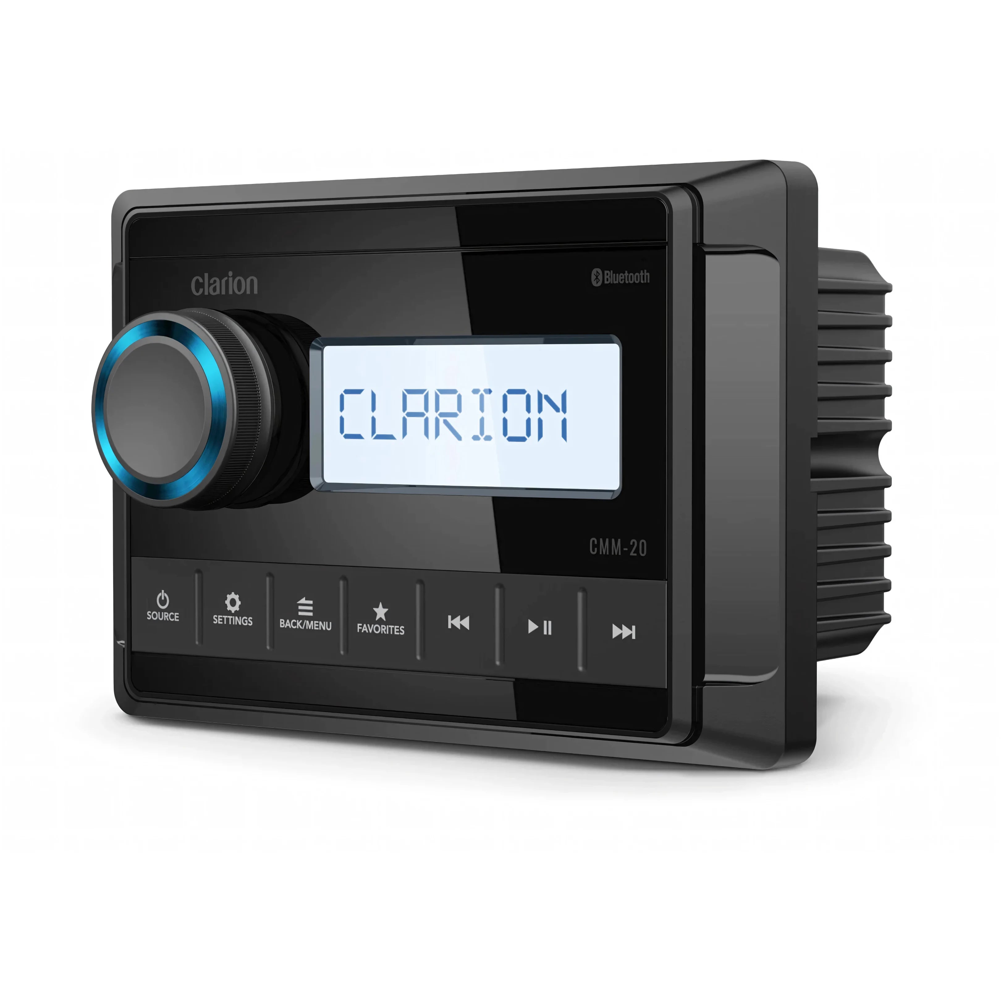 Stereo marino Clarion CMM-20, vista laterale