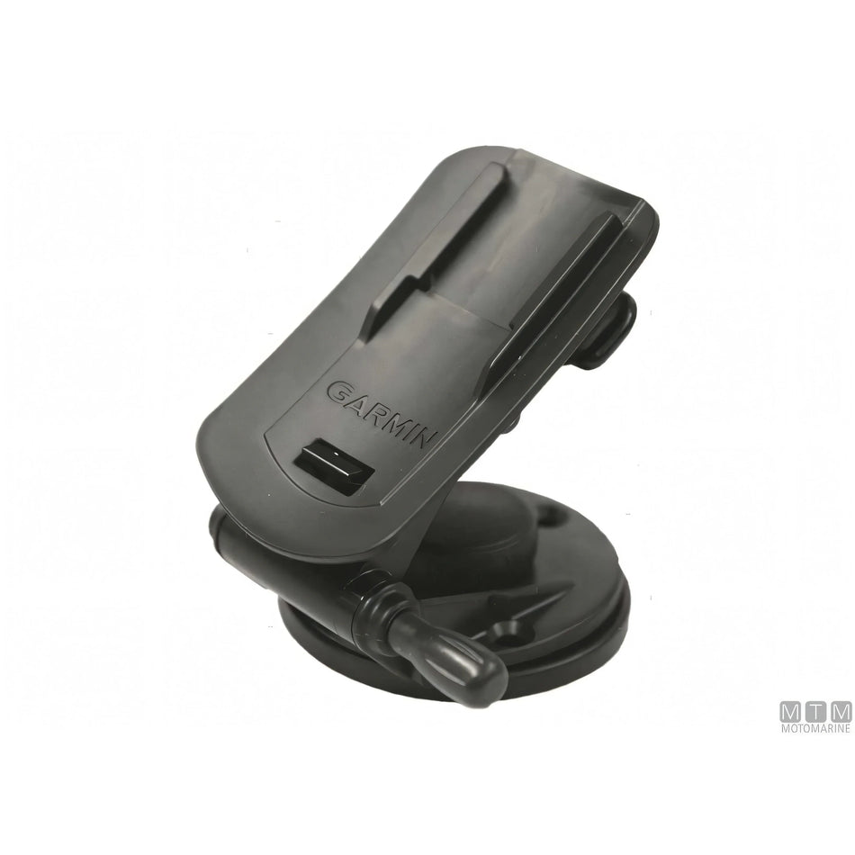 Staffa nautica Garmin nera con base a ventosa e culla di aggancio per GPS palmare