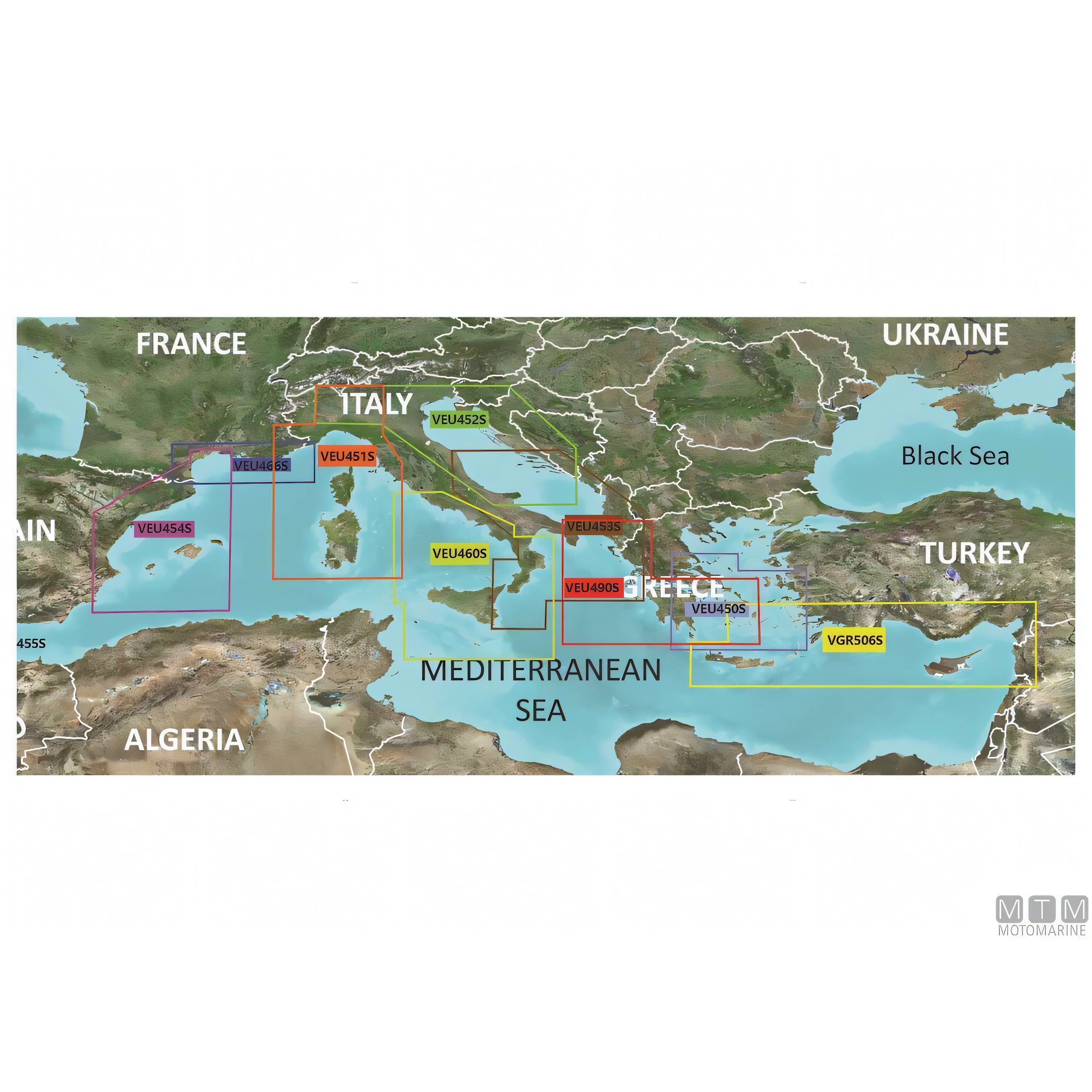 Garmin BlueChart g3 Vision Small Area, scheda cartografica elettronica — Golfo di Lione e San Remo