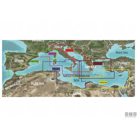Garmin BlueChart G3 cartografia nautica Spagna Francia Mediterraneo — BlueChart® g3 (Standard)