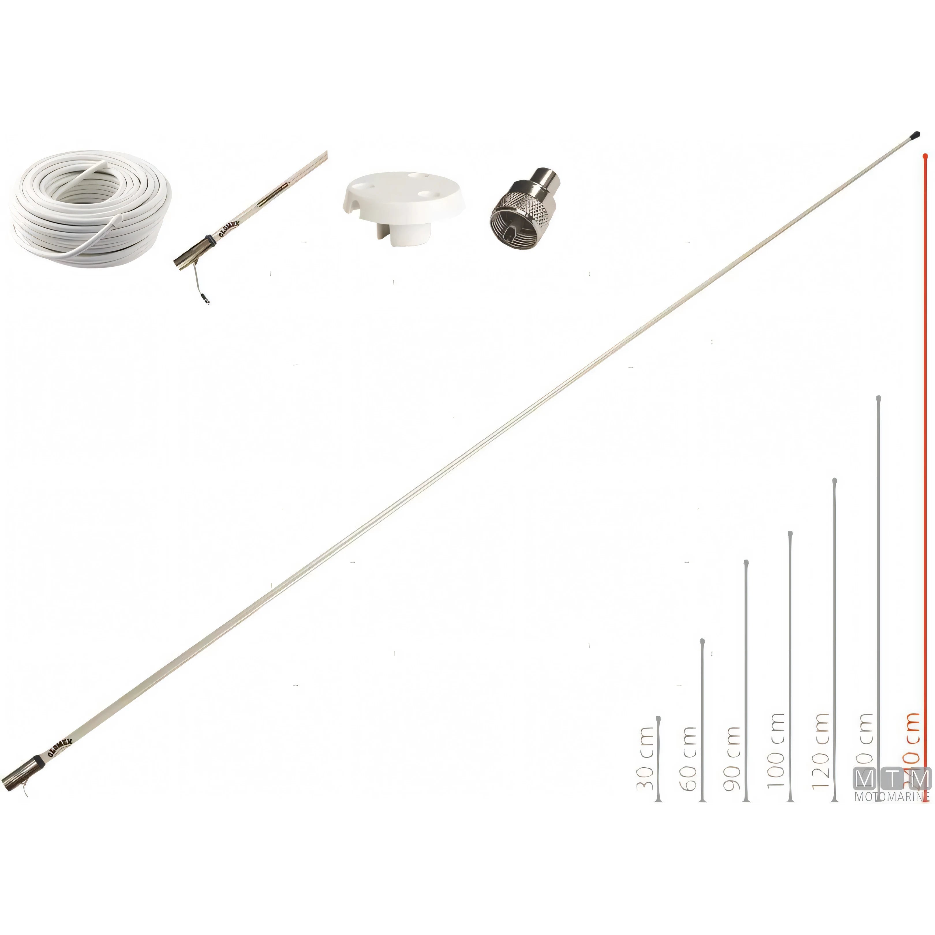 Antenna VHF Glomex RA1225HP Motor ricambio originale — RA1225HP Motor